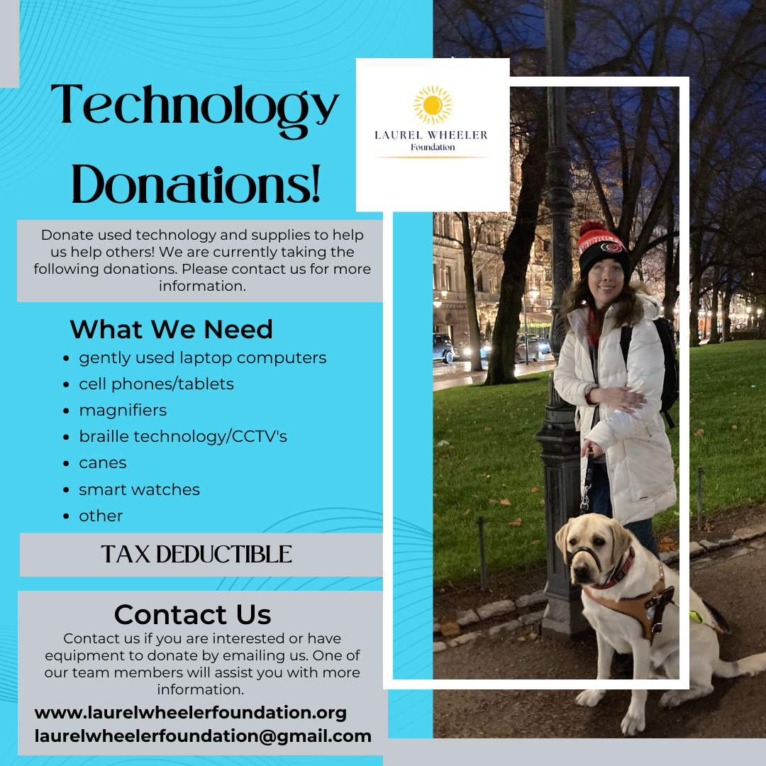 Laurel and Routa on the street in Helsinki with an ad for technology donations